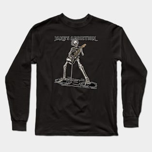 Janes Addiction Fire skull guitar Long Sleeve T-Shirt